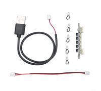 KiraKira Placa distribuidora de energía de 4 canales IA005 Proyectos impresos en 3D, módulo de control multidispositivo con seguridad para protección y cables (juego)