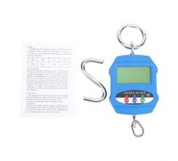 KiraKira Portátil electrónico colgante para báscula 300kg, para equipaje compacto para báscula con tara (azul)