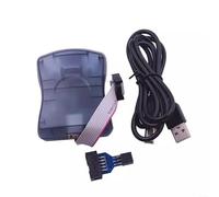 KiraKira Programador AVR ISP USB de alta velocidad para AVR Studio, 50Hz-8MHz ajustable, transferencia de velocidad completa de 12 MHz, soporta todos los dispositivos AVR ISP PDI (adaptador STK500)