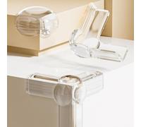 KiraKira Protectores de esquina de silicona transparente suave para seguridad del bebé, parachoques anticolisión para muebles, almohadillas protectoras transparentes para tipo L o forma de T, paquete