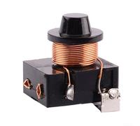KiraKira Relé de arranque del compresor tipo martillo refrigerador 1/2 1/4 1/5 1/6 para compacto 24 x 30 x 32 mm, parte de refrigeración de fácil instalación, negro (1/6HP 125W)