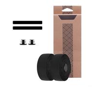 KiraKira Road for Bike Handlebar Tape 2150mm PU EVA antideslizante absorción de golpes con extremos de barra Ciclismo Morado oscuro (negro)
