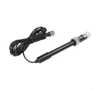 KiraKira Sonda de electrodo de pH de alta precisión con conector BNC, medición de 0-14 para rango, cable de 2,95 m, uso de laboratorio de hidrocultivo de agua potable (negro 2,95 m)