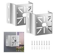 KiraKira Soporte de esquina para cámara de seguridad, 2 unidades, 304 para soporte de acero inoxidable para Hikvision, resistente a la intemperie, 135 x 110 mm
