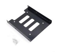 KiraKira Soporte de montaje SSD de 2.5 pulgadas a HDD de 3.5 pulgadas, adaptador de disco duro de metal con postes de tornillo para SATA I II III, para carcasa compacta de computadora