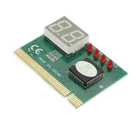 KiraKira Tarjeta de diagnóstico de placa base PCI ISA, analizador de código POST de 2 dígitos con autoprueba integrada y alarma audible PC