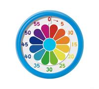 KiraKira Temporizador visual para niños, cuenta regresiva de 60 minutos con disco arcoíris, administrador de tiempo de alarma silenciosa para aula, cocina, estudio, verde (A)