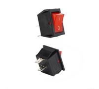 KiraKira Tipo de barco Interruptor basculante Pulverizador eléctrico Control de potencia Monopolar Agrícola Fogger Piezas Negro para Rojo 2.5x3cm (A)
