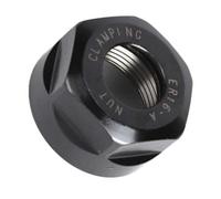 KiraKira Tuerca de sujeción M22 x 1.5 ER16A para portabrocas de fresado CNC, tuerca de llave endurecida negra tipo ER y máquina de grabado, diámetro exterior de 28 mm