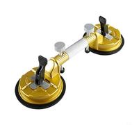 KiraKira Ventosa niveladora profesional de azulejos de pared, para empalmador de placas grandes para instalación de piedra sin costuras, mango de metal de 455 mm, oro (oro de 150 mm)