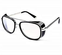 KIRALOVE Gafas de sol Tony stark - iron man - sexy - mujer - hombre - unisex - montura plateada - lentes - transparente - gafas de sol boy iron man