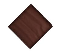 Kiran Fashion Pañuelo unisex para hombre y mujer, color liso, de algodón, para cabeza, cuello, muñeca, chocolate, Talla única
