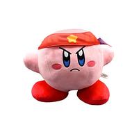 Kirby Mega Plush de 12 pulgadas (luchador) - Licencia oficial de Nintendo, almohada de felpa suave jumbo para niños y coleccionistas, (sueño, enlace, vaquero, luchador Kirby)