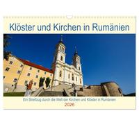 Kirchen und Klöster in Rumänien (Wandkalender 2026 DIN A3 quer), CALVENDO Monatskalender: Ein Streifzug durch die Welt der Klöster und Kirchen in Rumänien