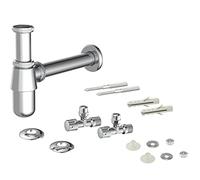 KIRCHHOFF 98800004 - Sifón para lavabo, desagüe para lavabo, sifón de botella, tubo de desagüe completo, 98800004