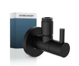 Kirchhoff Angular Universal con liberación rápida, válvula de Control de ángulo para tuberías de Agua fría y Caliente, 98166120, Negro