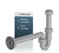 Kirchhoff 98801049 Eco-Save 98801049-Sifón de desagüe sostenible Lavabo, Gris