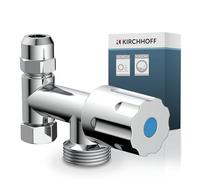 KIRCHHOFF Válvula auxiliar GA, cromo, 3/8"IG x 3/4"AG x 3/8"AG x 10 mmQ con
