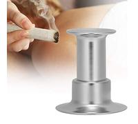Kireina Extintor de Moxa de acero inoxidable, extintor de Moxa, Extintor de rollo de Moxibustion opcional multiespecificación con bandeja de colector de cenizas Base estable (2 cm)