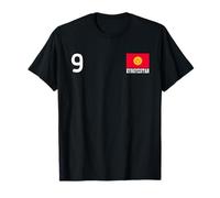 Kirguistán Número 9 Bandera Nacional Patrimonio País Camiseta