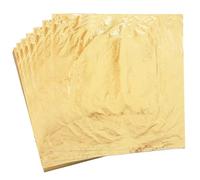 KIRIN 100 hojas de imitación de hojas de oro, 16 x 16 cm, papel de lámina dorada para arte, pintura, lámina dorada para manualidades, hoja para decoración del hogar, muebles, etc.