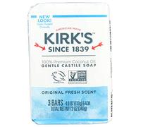 Kirk naturales de Castilla Jabón Original - 4 oz cada, 3 ct