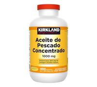 Kirkland Signature Natural Fish Oil Concentrate With Omega-3 Fatty Acids, 400 Softgels, 1000Mg by Kirkland