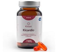 Kiroot Kicardio | Omega 3 con EPA Alto + Coenzima Q10 y Vitamina E | 60 Perlas - 1 Mes | Apoyo Cardiovascular y Energía Celular | IFOS