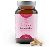 Kiroot Lactoferrina 300 mg | Refuerzo Diario del Sistema Inmunitario y Protección Celular | Con Vitamina C | NatraFerrin® Alta Pureza | Sin Gluten Sin Lactosa | 60 Cápsulas