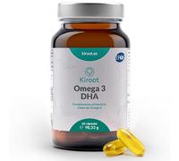 Kiroot Omega 3 DHA Alta Concentración | 60 Perlas - 1 Mes | Apoyo a Corazón, Cerebro y Visión | Triglicéridos Normales | IFOS | Sin Gluten Sin Lactosa