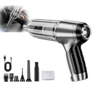 Kirposh Aspiradora Pro Vac V2, Aspiradora Pro Vac, Aspiradora Pro for automóvil, Aspiradora for automóvil de Alta Potencia de succión, Mini aspiradora portátil for automóvil(Silver)