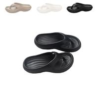 Kirposh Pillow Arch Support Flip Flops for Women Men, Arch Support Flip Flops for Women Plantar Fasciitis Orthopedic Sandals(Black,7.5-8)