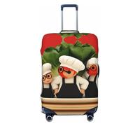 Kirrowe A Man Made Of Dough - Funda protectora para maleta, antiarañazos, para equipaje de 18 a 32 pulgadas, Negro -, S