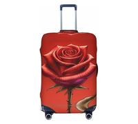 Kirrowe Beautiful Roses - Funda protectora antiarañazos, para equipaje de 18 a 32 pulgadas, Negro -, L