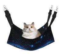 KIRROWE Blue Lights in The City at Night - Hamaca colgante reversible para gatos, jaula de doble cara para mascotas, hamaca colgante para cama y descanso para animales pequeños y mascotas