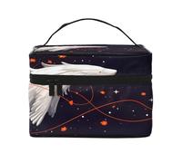 KIRROWE Bolsa de maquillaje de viaje con diseño de árbol arcoíris para mujer, estuche de cosméticos portátil, bolsa organizadora de gran capacidad, todos tus artículos esenciales de belleza, Ballena