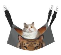 KIRROWE Cute Little Tiger Hamaca colgante reversible para gatos, jaula de doble cara para mascotas, hamaca colgante para cama para descansar y dormir para animales pequeños y mascotas