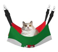 KIRROWE Hamaca colgante reversible para gatos, diseño de bandera de Renania del Norte, Westfalia, jaula de doble cara, hamaca colgante para cama y descanso para animales pequeños y mascotas