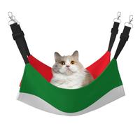 KIRROWE Hamaca colgante reversible para gatos, diseño de bandera de Renania del Norte-Westfalia, jaula de doble cara, hamaca colgante para cama y descanso para animales pequeños y mascotas