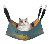 KIRROWE Hamaca colgante reversible para gatos Fighting Aliens, jaula de doble cara para mascotas, hamaca colgante para cama y descanso para animales pequeños y mascotas