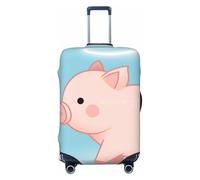 Kirrowe Piglet With A Halo Around His Head - Funda protectora para maleta, antiarañazos, para equipaje de 18 a 32 pulgadas, Negro -, XL