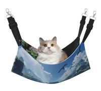KIRROWE The Forgotten Kingdom - Hamaca colgante reversible para gatos, jaula de doble cara para mascotas, hamaca colgante para cama y descanso para animales pequeños y mascotas