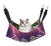 KIRROWE The Giant Wheel Under Lightning - Hamaca colgante reversible para gatos, jaula de doble cara para mascotas, hamaca colgante para cama y descanso para animales pequeños y mascotas