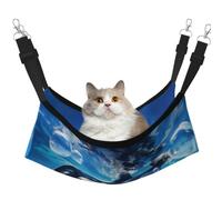 KIRROWE The Killer Whale in The Sea - Hamaca colgante reversible para gatos, jaula de doble cara para mascotas, hamaca colgante para cama y descanso para animales pequeños y mascotas