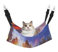 KIRROWE Winter Under The Sunshine Hamaca colgante reversible para gatos, jaula de doble cara para mascotas, hamaca colgante para cama y descanso para animales pequeños y mascotas