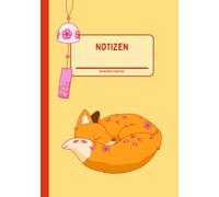 Kirschblütenfuchs Cherry Notizbuch: liniert | A5 - 14,8×21 cm | 120 Seiten | für Kinder, Jugendliche, Erwachsene