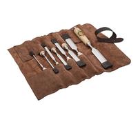 KIRSCHEN Juego de cinceles - Juego de 8 cinceles (4, 6, 10, 12, 16, 20, 26, 30 mm) y funda de gamuza, juego de 8 piezas