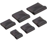 KIRSCHEN Protector de corte: protección para 6 cinceles con 6, 10, 12, 16, 20, 26 mm de ancho, protector de hoja de piel, protector de cuchillo, 6 piezas 8505000