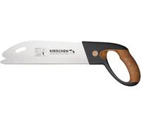 Kirschen Sierra de corte fino con mango de corcho (longitud de la hoja de sierra 270 mm, longitud x altura 425 x 130 mm, 17 dientes por pulgada, sierra para madera, sierra de mano) 4410270