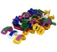 Kirstein Juego de 10 flautas nasales, flautas nasales, multicolor, instrumento divertido